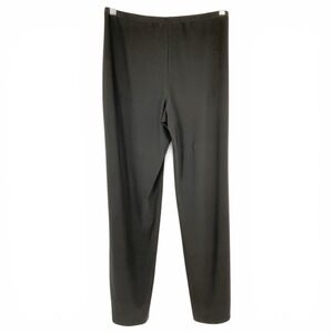 TravelSmith Womens Black Wide Leg Travel Pants Elastic Waist Sz S Lightweight